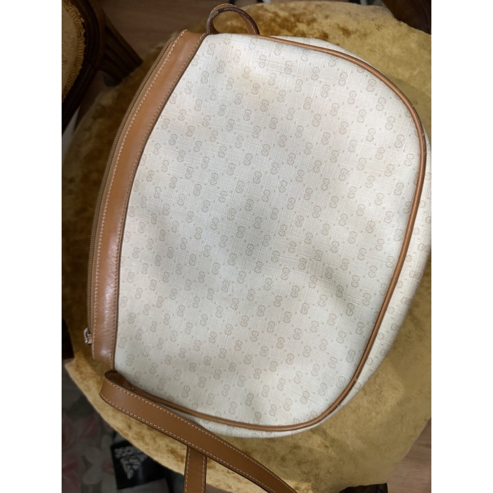 GUCCI Micro GG Supreme Shoulder Bag PVC Beige Gold 007 87 0018 Auth ki4930 - Picture 13 of 16